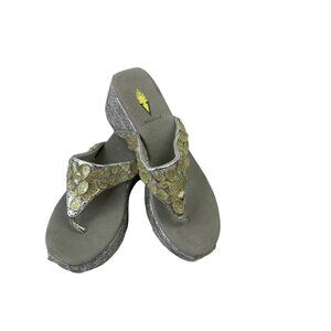 Volatile Women's Silver Wedge Sandals